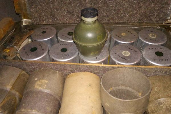 Les grenades ont été découvertes dans le garage d'un domicile particulier