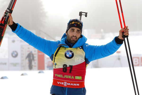 Martin Fourcade a remporté ce jeudi l'épreuve de biathlon individuelle en Slovénie - 6 décembre 2018