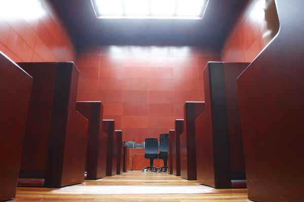 Une salle d'audience du palais de justice de Nantes