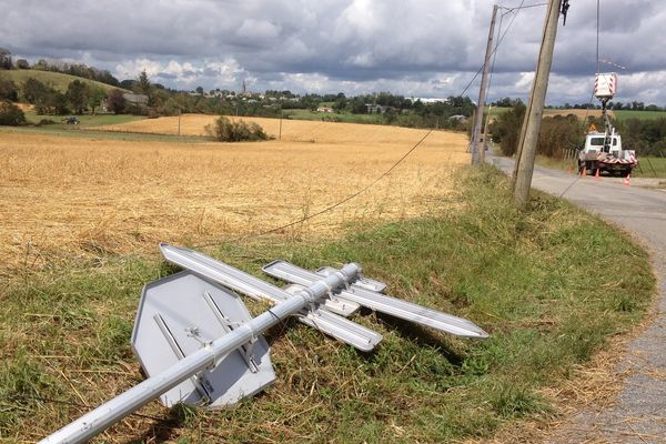 Après l'orage, dans le secteur de Morlhon-le-Haut en Aveyron.