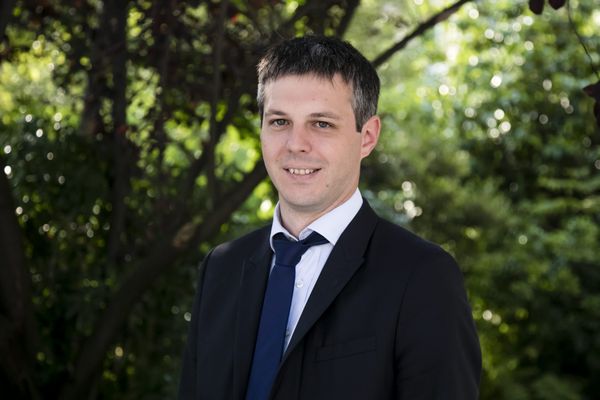 Loïc Kervran, député du Cher, le jour de son entrée à l'Assemblée Nationale. 