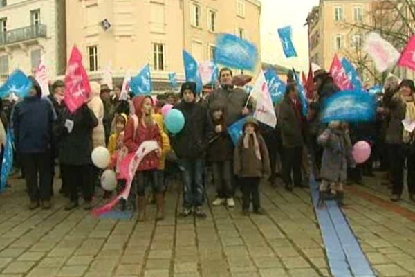 Manifestation des opposants au mariage pour tous à Limoges, en février dernier.