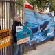 Les manifestants devant le palais de justice d'Aix-en-Provence ce mardi matin.