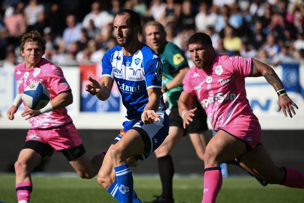 Julien Dumora, l'arrière du CO face au Stade Français