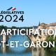 La participation pour le second tour des législatives du 7 juillet 2024 en Lot-et-Garonne