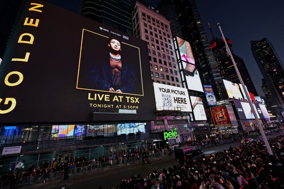 French woman surprises husband with Times Square ad for Valentine’s Day and birthday