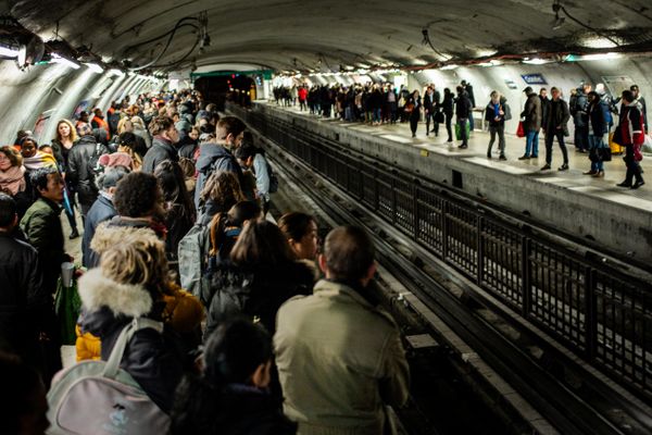 Journée noire dans le métro parisien le vendredi 18 février.