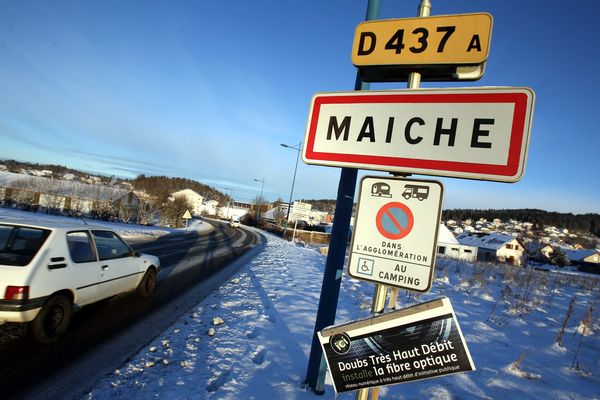 Le pic de froid touche particulièrement l'Est de la France, ici à Maiche (25).