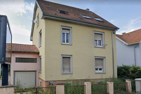 rue du marais, à Schlitigheim, avant l'incendie