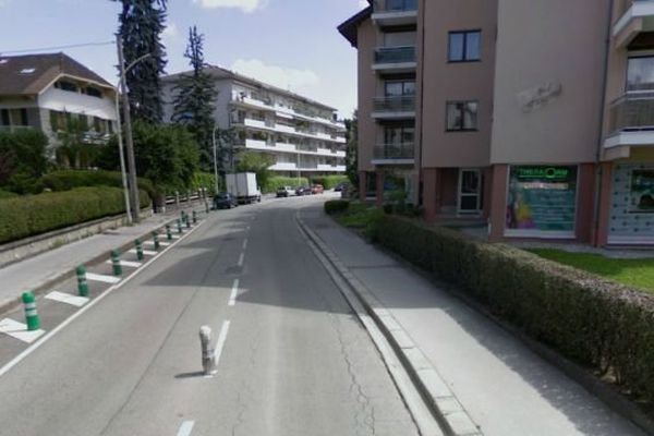 Avenue des Barattes à Annecy. 