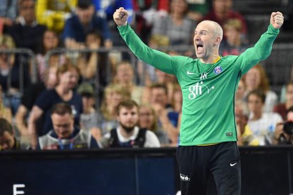 Thierry Omeyer lors de la défaire du PSG en finale de la ligue des champions en juin 2017 à Cologne