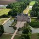 Le château de Beaumesnil vu du ciel.