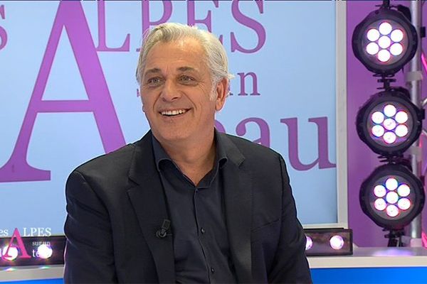 Stéphane Thébaut sur le plateau de l'émission