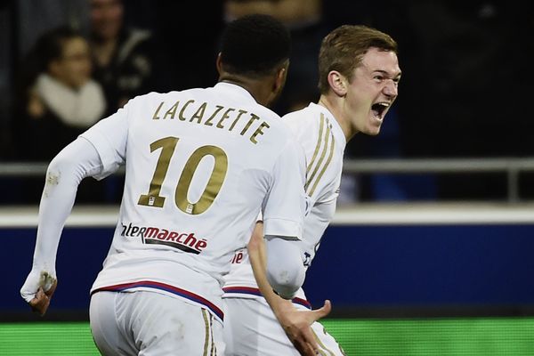 Gaetan Perrin en mars 2016 lors d'une rencontre de l'OL contre Bordeaux