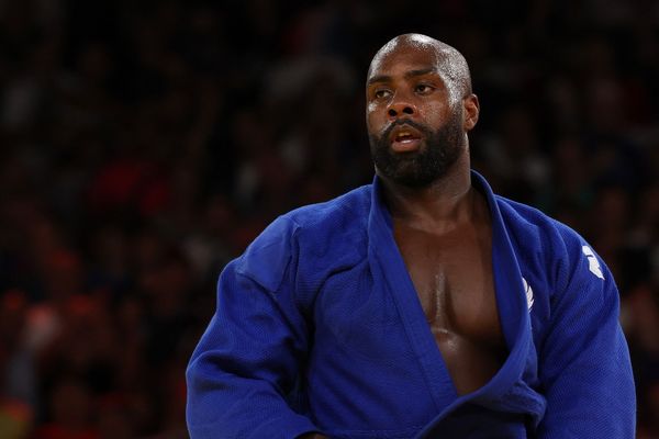 Teddy Riner photographié le 3 août 2024 lors des JO de Paris.