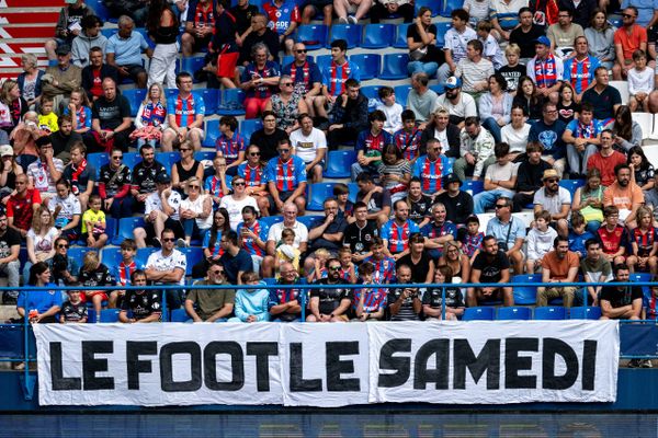 Le stade Michel d'Ornano sera amputé de son parcage visiteurs pour le match entre Caen et Lorient, samedi 5 octobre 2024.