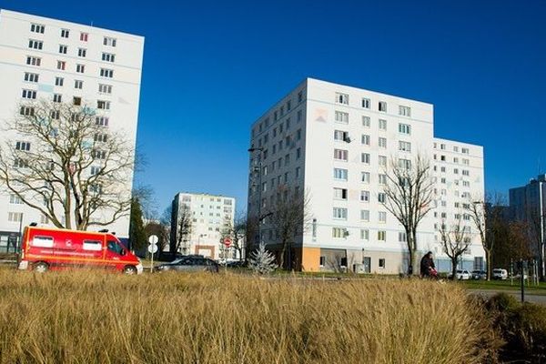 Le quartier de la Grande Résidence à Lens. 