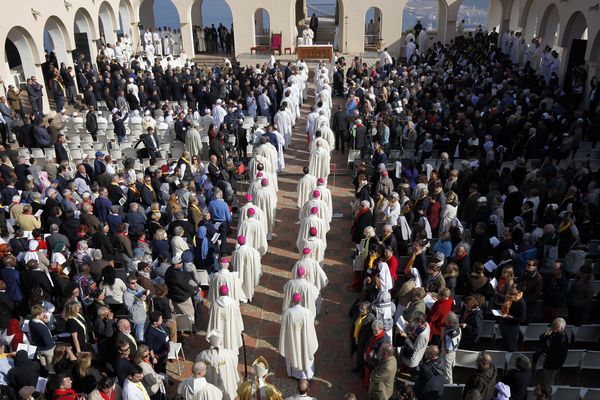 Cérémonie de béatification des 19 martyrs d'Algérie, le 8 décembre 2018, à Oran