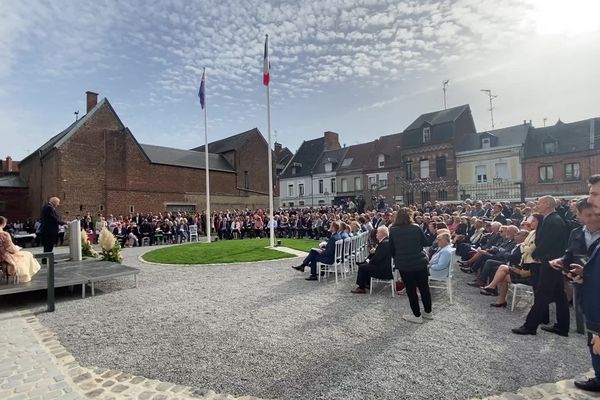 Lors de l'inauguration du New Zealand Memorial Museum Trust, mercredi 11 octobre 2023.