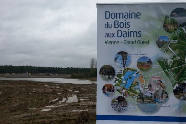 L'emplacement du futur Center Parcs dans le nord de la Vienne.