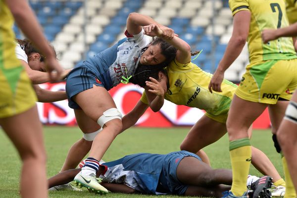 Rugby à 7 féminin à Clermont-Ferrand : match France-Australie 