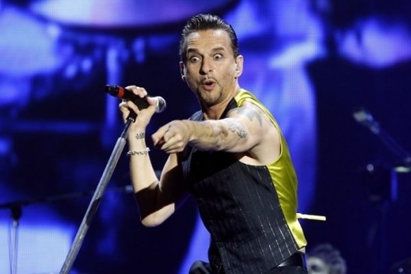 Dave Gahan du groupe Depeche Mode à Nice le 4 mai dernier. 