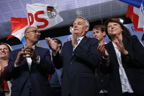 Jean-Marc Ayrault, Harlem Désir et Martine Aubry ç l'université d'été du PS 2013 à La Rochelle