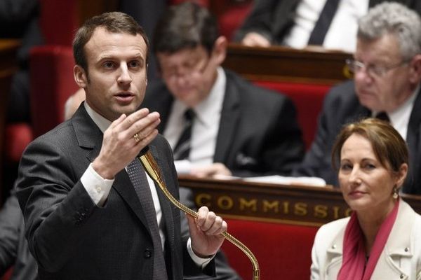 20 janvier 2015, Emmanuel Macron à l'Assemblée nationale