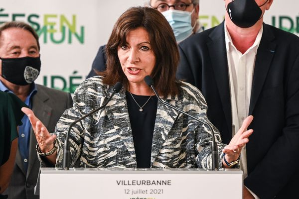 Anne Hidalgo, le 12 juillet 2021 à Villeurbanne (Auvergne-Rhône-Alpes)