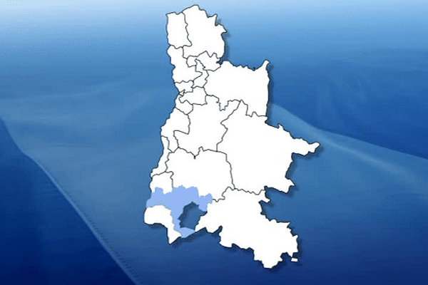 Le canton de Grignan (en bleu clair) 