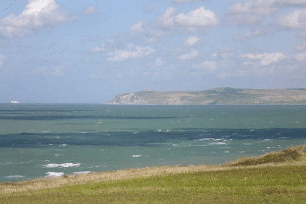 La pointe du Cap Griz-Nez, à seulement 34 kilomètres de l'Angleterre