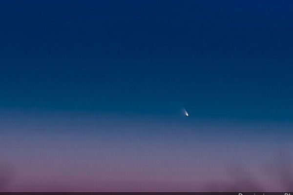 La comète Pan-STARRS vue depuis le Mont-Afrique vers 19h30