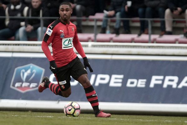 Wesley Saïd, attaquant du Stade rennais en janv 2017