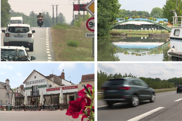 Sur la route Nationale 7 dans le Loiret.