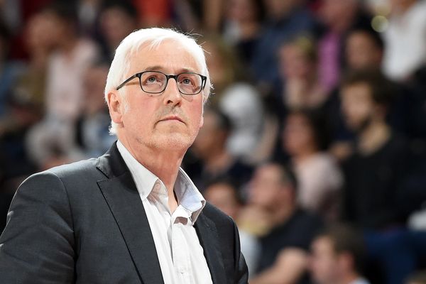 Christian Monschau, alors entraîneur du SLUC Nancy Basket, en mai 2019.