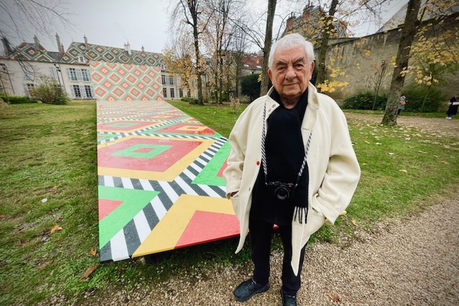 PICTURES.  Discover the new work of Daniel Buren inaugurated in Dijon