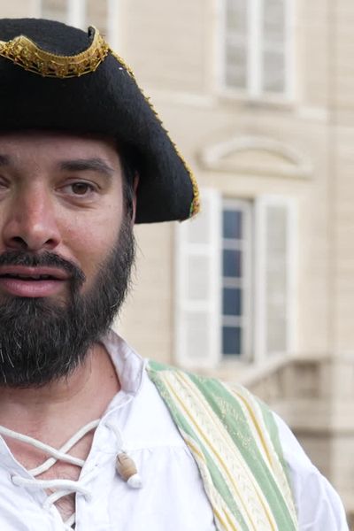 Tommy Serain, bénévole comédien du spectacle Le serment du vigneron.