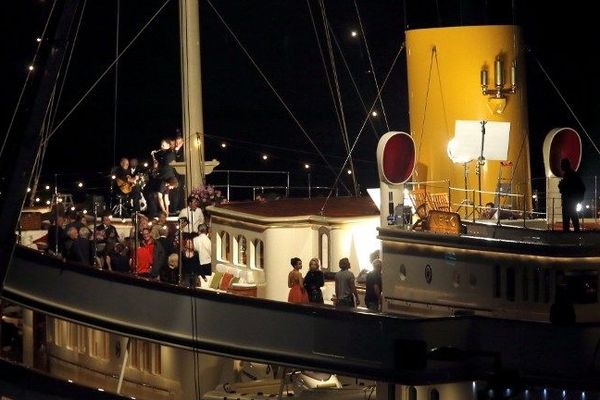 Une séquence du film "Grace de Monaco" tournée dans le port de Nice le 22 octobre 2012