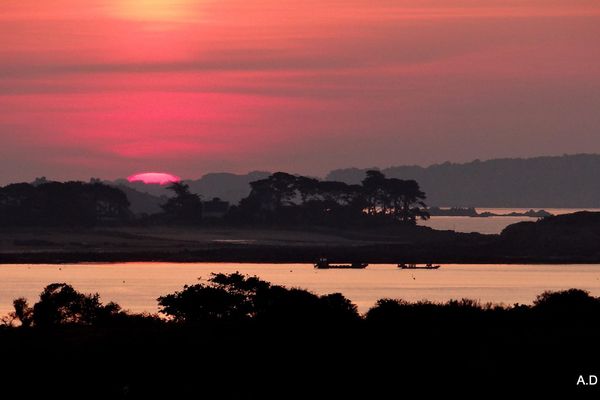 Coucher de soleil sur l'île de Batz (29)