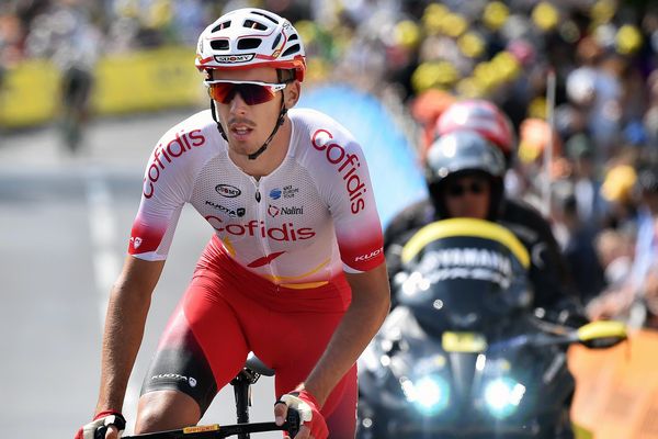 Christophe Laporte, lors de la 3e étape du Tour de France, lundi.